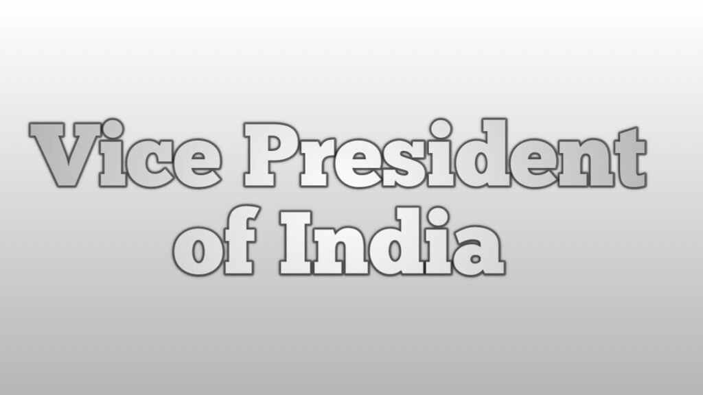 Article 63 of Indian Constitution Their shall be Vice President of India